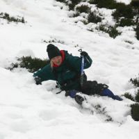 Trish Practicing Self Arrest (Andrew Croughton)