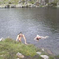 Michelle and Mark finishing Cwmffynnon (Virginia Castick)