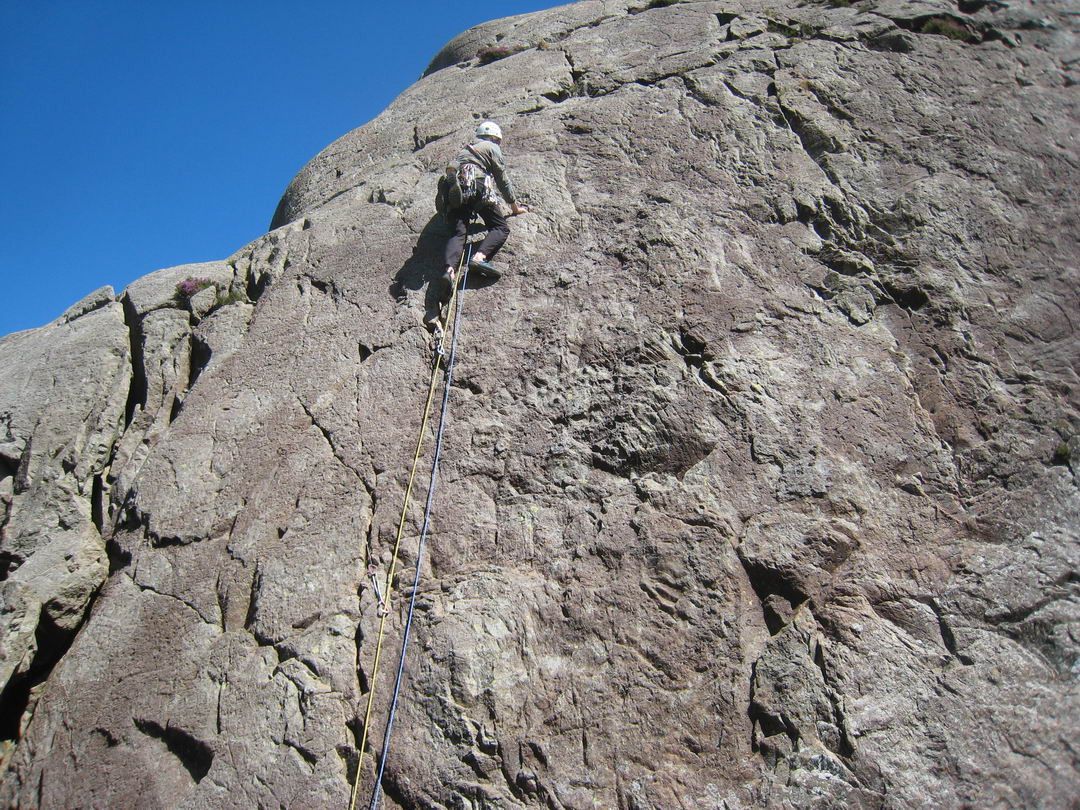 Dave at the point where you realise there isn't much gear on this slab