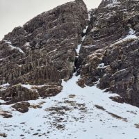 Post Box Gully from.out in Central Couloir in the descent (Andy Stratford)